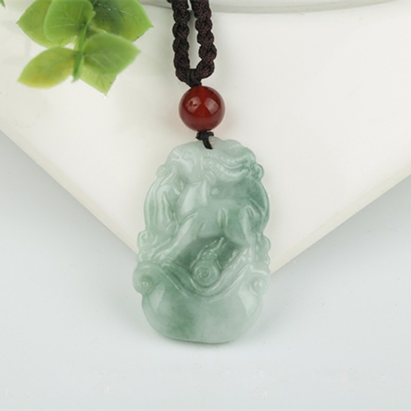 12 Chinese Zodiac Jade Necklace With Chain Hand Carved | ZodiacAnimal.com