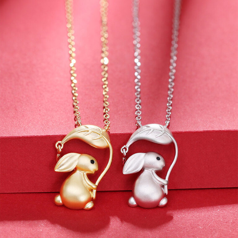 Lucky Rabbit Pendant Necklace 925 Silver | Zodiac Animal